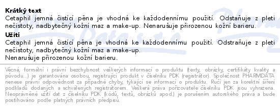 Cetaphil jemná čistící pěna 236ml
