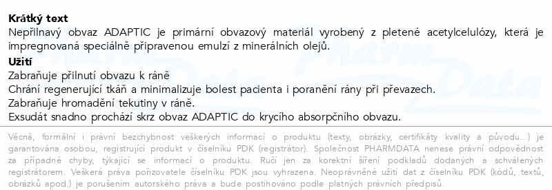 Adaptic 3M nepřilnavý obvaz 12.7x22.9cm 12ks