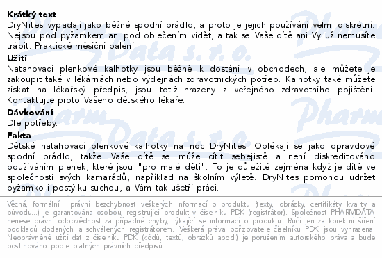 DryNites natah.kalh.chlapci 8-13let/30-48kg/4x13ks