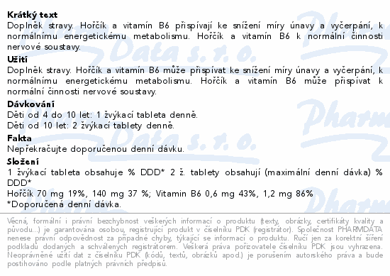 MAGNE B6 Kids 30 žvýkacích tablet