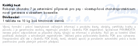 UniVIT ROBORAN Chondro 7 tbl.180