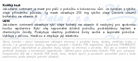 Jekoderm ointment 25g Galenika