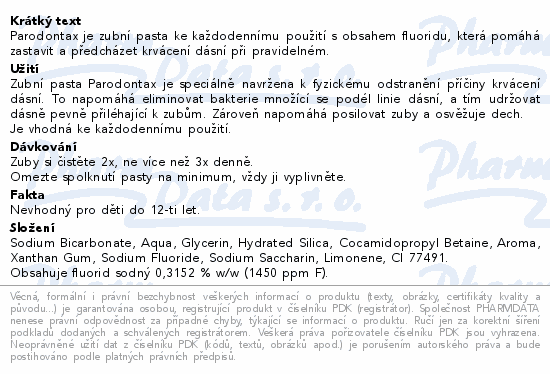 Parodontax Ultra Clean zubní pasta 75ml