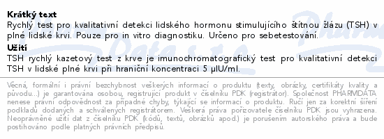 AllTest TSH Rychlý test štítná žláza