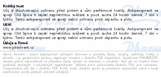 Old Spice Power Start deo sprej 150ml