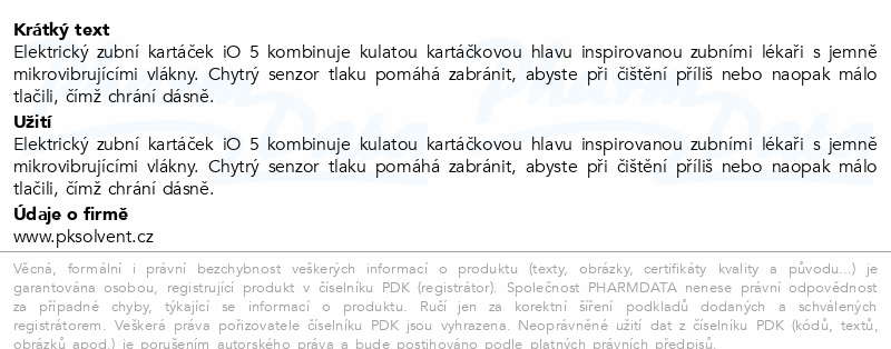 Oral-B iO Series 5 Black&White elek.kartáček 2ks