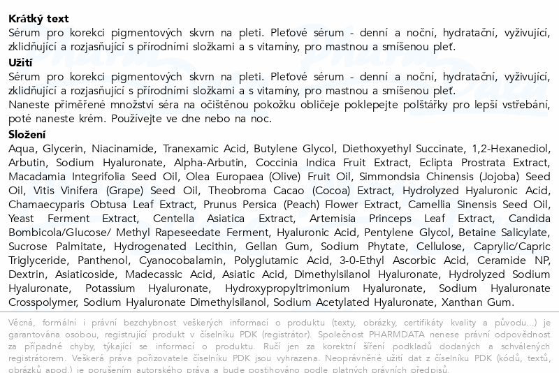 ANUA rozjasňující sérum s niacinamidem 30ml