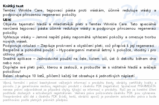 TEMTEX kineziologická páska na obličej 60ks