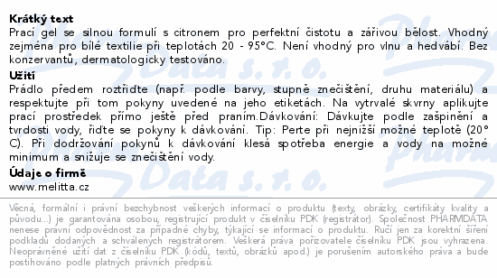 Frosch Prací prostř.na bílé prádlo citrus 1500ml