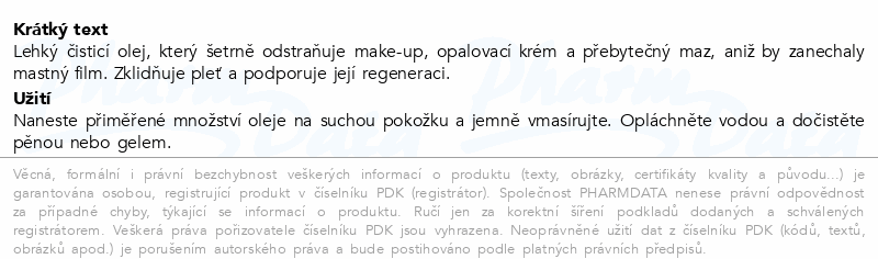 Madagascar Centella lehký odličovací olej 200ml
