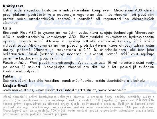 Biorepair Plus Intensive Treatment ústní voda250ml