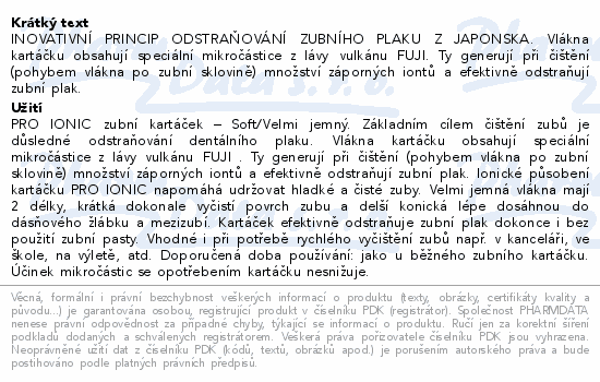 PRO IONIC zubní kartáček soft mix barev