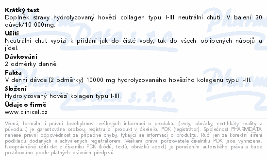 Clinical Collagen 10000mg neutral 200g