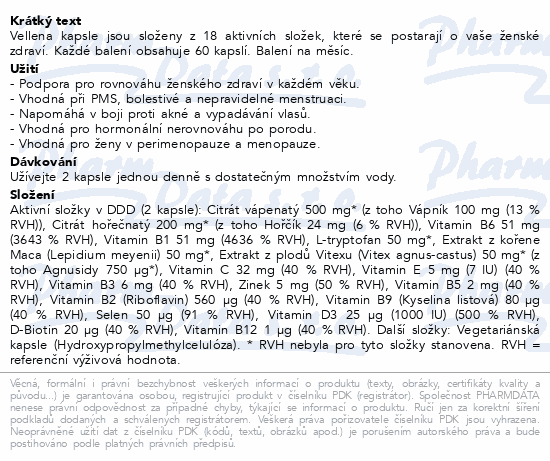 Vellena Womens Health cps.60