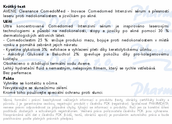 AVENE Cleanance ComedoMed Intenzivní sérum 30ml