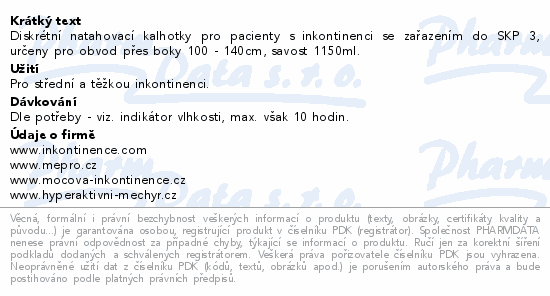 iD Discreet Pants for Man Super L modré 10ks