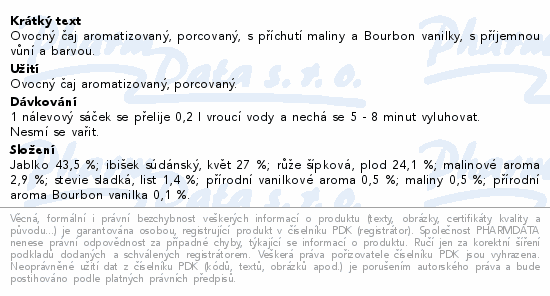 Megafyt Malinová láska 10x2g