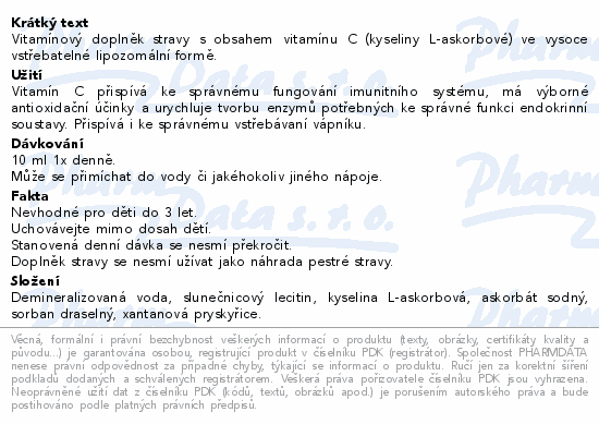 Adelle Davis Lipozomal vitamin C 200ml