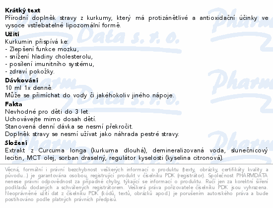 Adelle Davis Lipozomal Curcumin 200ml