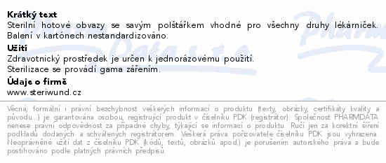 Obvaz hydrofilní sterilní hotový č.2