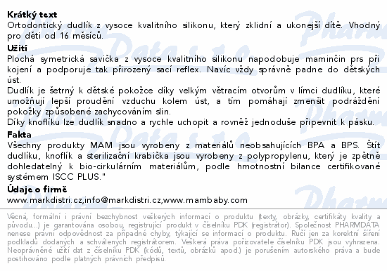 MAM Dudlík Original box 16+m fialový/béžový 2ks