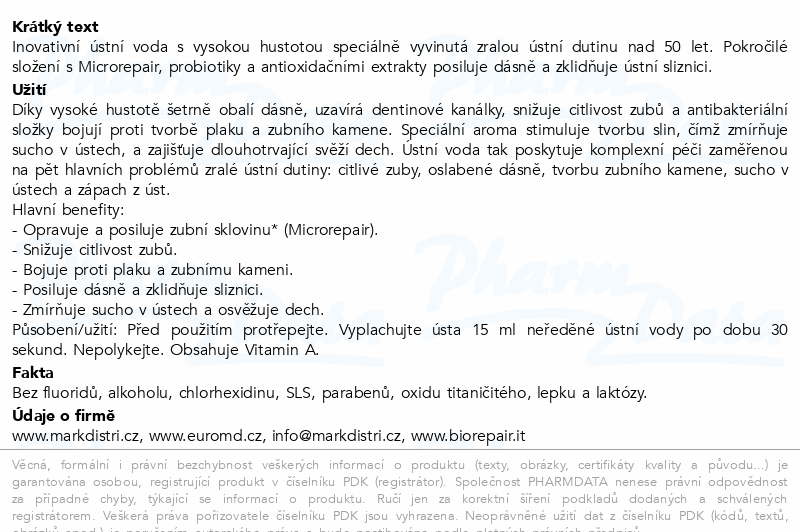 Biorepair ústní voda CompleteProtection 50+ 450ml