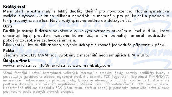 MAM Dudlík Original Start 0-2m béžový 1ks