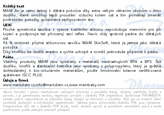 MAM Dudlík Air box 0+m šedý/béžový 2ks