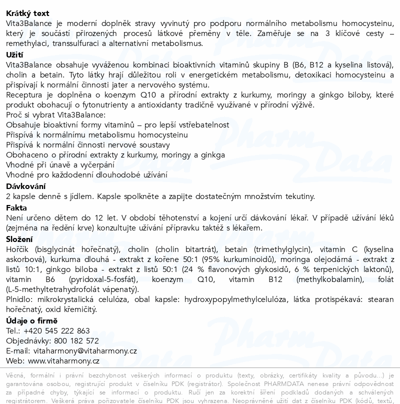 VitaHarmony Vita3Balance cps.90