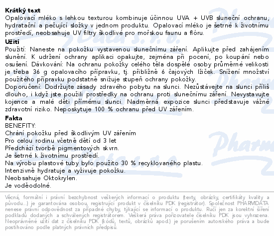 VIVACO SUN BRONZ opalovací mléko SPF30 200ml