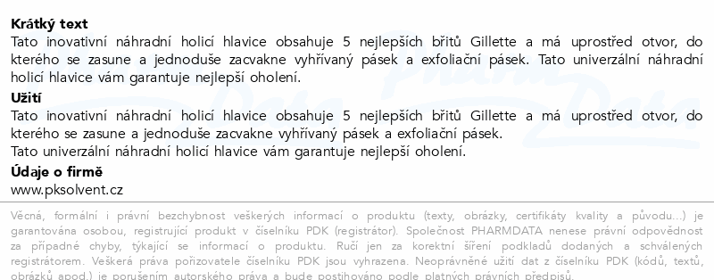Gillettte Labs náhradní hlavice 8ks