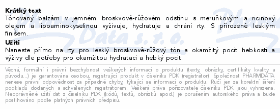 WELEDA Pink Peach Tónovaný balzám na rty 7ml