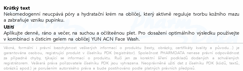 YUN ACN postbiotický denní a noční krém 50ml