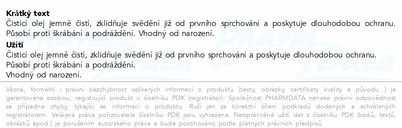 ACM Sensitélial.AD Tělový mycí olej 500ml