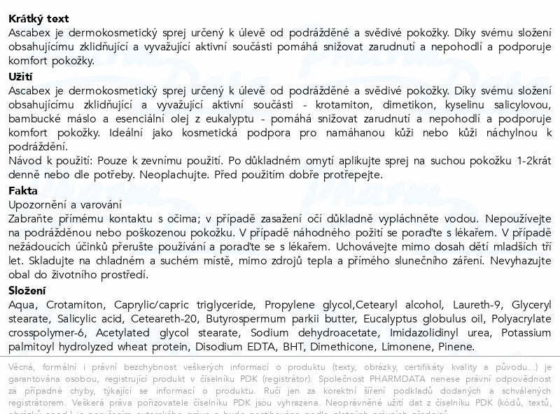 Ascabex krémový sprej 75ml
