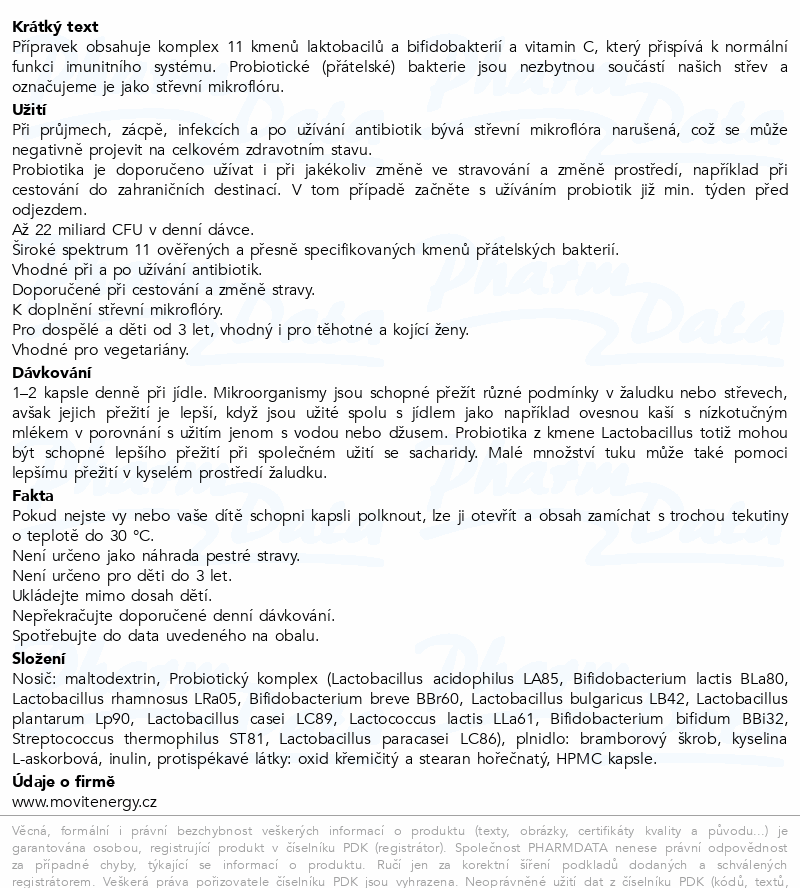 MOVit Probiotika Extra Strong cps.90+30