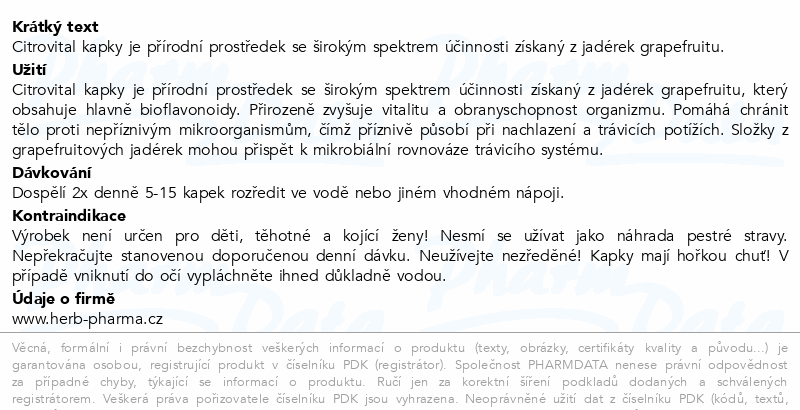 Fytofontana Citrovital kapky 25ml