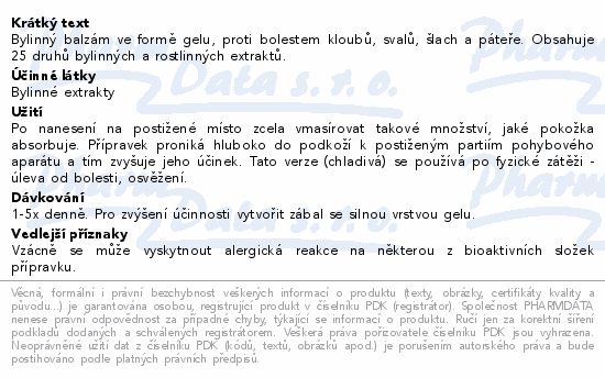 Herbamedicus Koňská mast chladivá 250ml