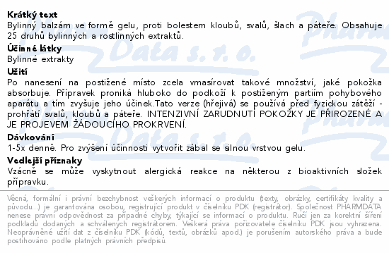 Herbamedicus Koňská mast hřejivá 500ml