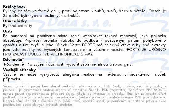 Herbamedicus Koňská mast forte chladivá 250ml