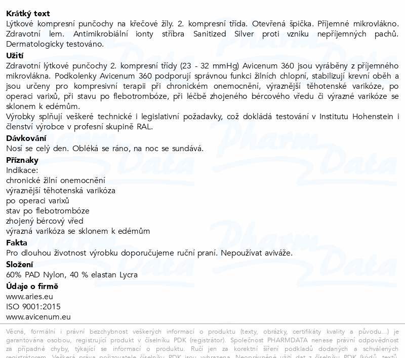 Avicenum P 360 punč. lýt. OŠ XL normal natur