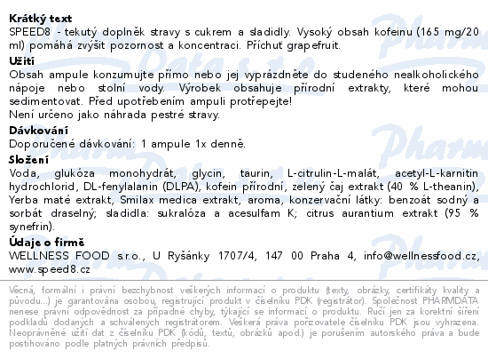 SPEED8 Grapefruit 10x20ml