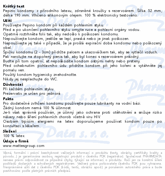 Pepino Effect prezervativ 3ks