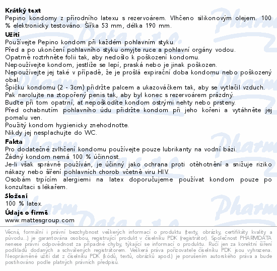 Pepino Satisfaction prezervativ 3ks