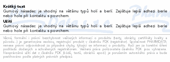 Násadec na berle č.4 TRV pryž.trvanlivý černý