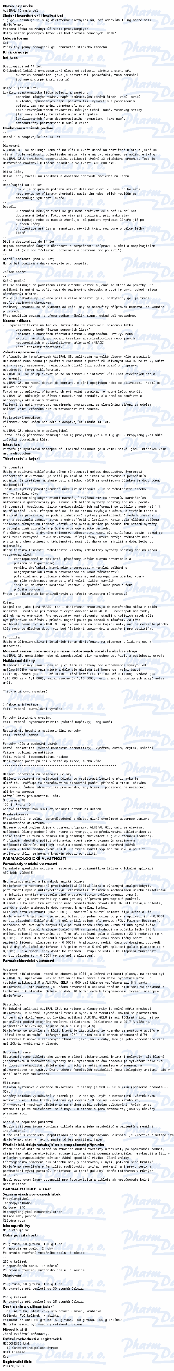 Almiral 10mg/g gel 250g
